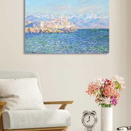 Art Street Blue Antibes Afternoon Effect Canvas Painting Wall Art-image-7