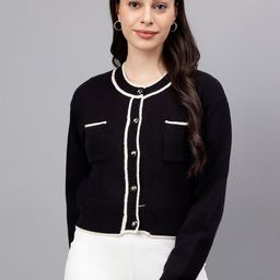 Xpose Round Neck Acrylic Cardigan-picture-25