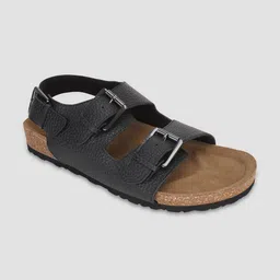 EZOK Men Buckle Detailed Leather Comfort Sandals-image-58