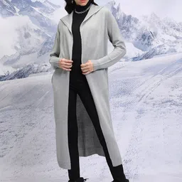 Tokyo Talkies Ribbed Acrylic Longline Cardigan-14