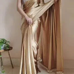 KALINI Women Satin Saree With Blouse Piece-picture-46