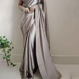 KALINI Women Satin Saree With Blouse Piece-picture-57