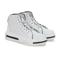 Hundo P Men Round Toe Mid-Top Sneakers-picture-18
