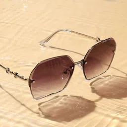 HAUTE SAUCE by  Campus Sutra Women Oversized Sunglasses with Polarised Lens AW23_HSSG2282-image-96