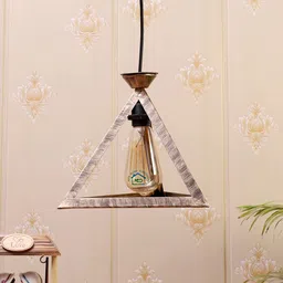 MFD HOME FURNISHING Gold-Toned & Brown Self Design Quirky Hanging Light-image-78