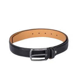 Alvaro Castagnino Men Black Solid Leather Belt-image-74