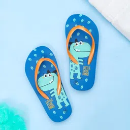 Yellow Bee Boys Dinosaur Printed Rubber Thong Flip-Flops-image-84
