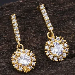 Sukkhi Gold-Plated Contemporary Drop Earrings-40