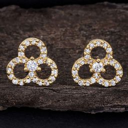 Sukkhi Gold-Plated Contemporary Stud Earrings-12