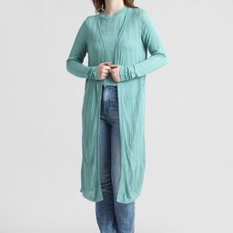 ONLY Onld Lopp Self Design Longline Open Front Shrug-94