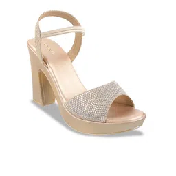 Mochi Embellished Open Toe Platform Heels image 1