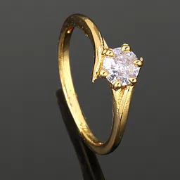 Estele Gold Plated CZ-studded Finger Ring-image-94