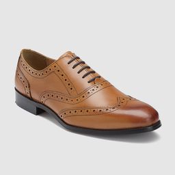 HATS OFF ACCESSORIES Men Perforated Leather Formal Brogues-image-41