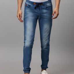 Campus Sutra Men Blue Slim Fit Low Distress Heavy Fade Stretchable Jeans-image-73
