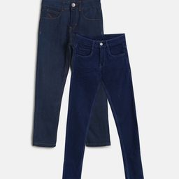 TALES & STORIES Boys Pack of 2 Slim Fit Cotton Jeans-picture-29