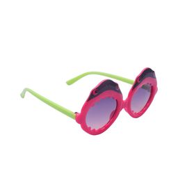 Spiky Kids Purple Lens & Green Round Sunglasses with UV Protected Lens 3313_CRIMS_VIO-95