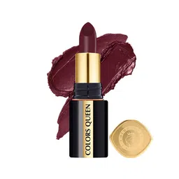 Colors Queen Luxury Matte Non Transfer Bullet Lipstick 4g - Wild Maroon 13-image-74