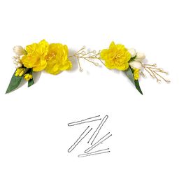 Hair Flare Artificial Flowers & Hair Pins Hair Accessory Set-image-58