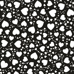 CVANU Black & White Love Symbol Wooden Hanging-picture-0