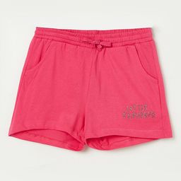 Fame Forever by Lifestyle Girls Pink Typography Shorts-image-66
