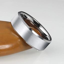 MEENAZ Men Silver-Plated Band Designed Stainless Steel Finger Ring-image-100