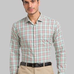 Park Avenue Slim Fit Checked Pure Cotton Formal Shirt-picture-38