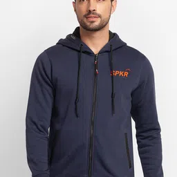 SPYKAR Men Grey Hooded Sweatshirt-picture-48