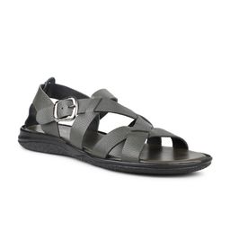PRIVO Men Textured Leather Comfort Sandals-image-62