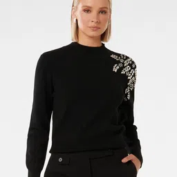 Forever New Embellished Pullover Sweater-53