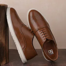 HERE&NOW Men Round Toe Lace Ups Derbys-image-42