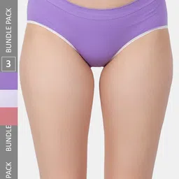 Amour Secret Pack Of 3 Seamless Hipster Briefs-picture-27