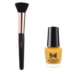 Moraze Set of Bronzer Brush & Nail Paint - Sun-48