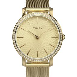 Timex Women Stainless Steel Embellished Bracelet Style Straps Analogue Watch TW2V52200UJ-image-45