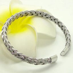 Fashion Frill Silver-Plated Cuff Bracelet-image-35