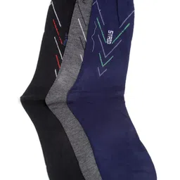 Alvaro Castagnino Men Pack Of 3 Assorted Above Ankle-Length Socks-image-19