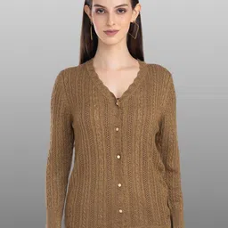 Moda Elementi Self Designed Woollen Cardigan-image-75