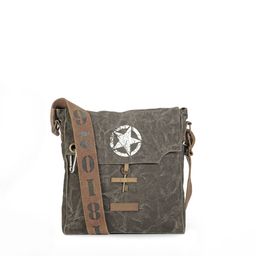 The House of Tara Unisex Charcoal Grey Printed Messenger Bag-12
