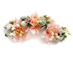 Hair Flare Artificial Flowers & Hair Pins Hair Accessory Set-image-94