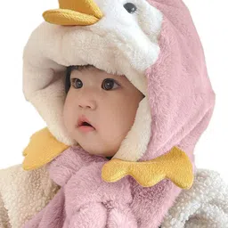 Babymoon Kids Embellished Fleece Winter Beanie-22
