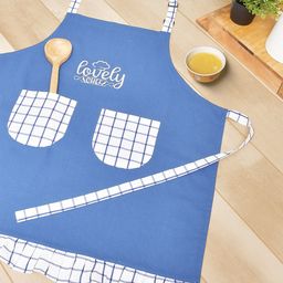 BLANC9 Blue & White Embroidered Pure Cotton Aprons-16