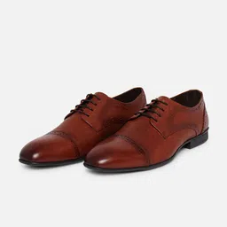 EZOK Men Round Toe Leather Formal Derbys-picture-14