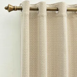 Ariana Off White Geometric Door Curtain-image-43