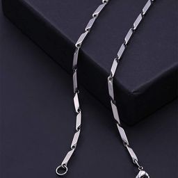 RUHI COLLECTION Silver-Plated Minimal Rice Chain-23
