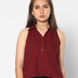 TeenTrums Vertical Striped Shirt Style Top-image-55