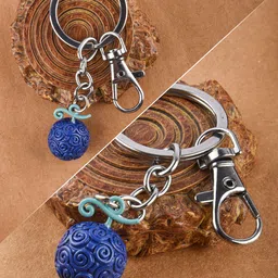 COMICSENSE Blue & Silver Toned Anime Fruit Liberation Metal Key Chain-56