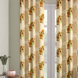 Cortina Floral Printed Single Long Door Curtain-image-11