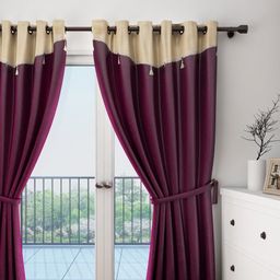 Cortina Purple Single Door Curtain-image-89