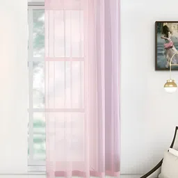THE CONVERSION Pink Sheer Long Door Curtain-image-25