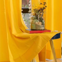 URBAN SPACE Yellow Long Door Curtain-image-69