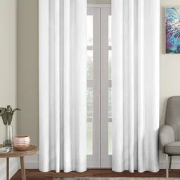 Aura White 2Pcs Long Door Curtain-image-11